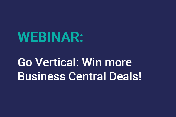 Go Vertical Win More Business Central Deals 8 September 2026
