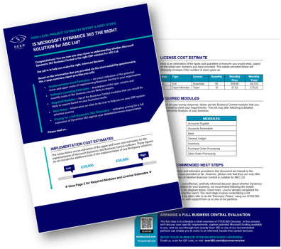 Dynamics365 Suitability Report