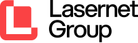 Lasernet Group Logo Lockup Red Black